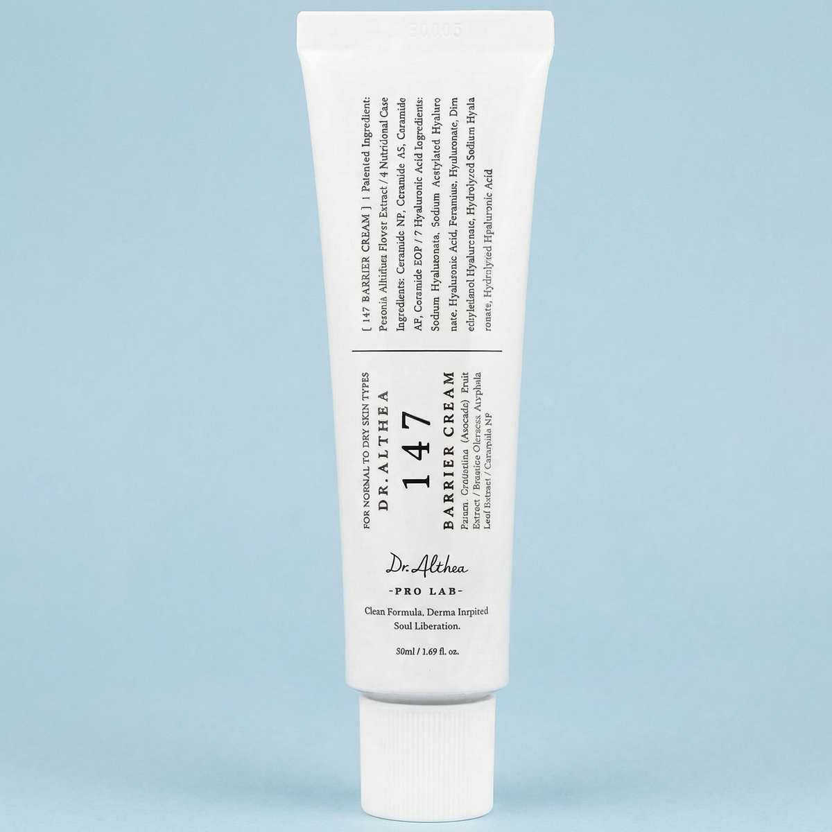 Barrier 147 Cream melting into the skin to leave a silky, non-greasy finish for daily routines.