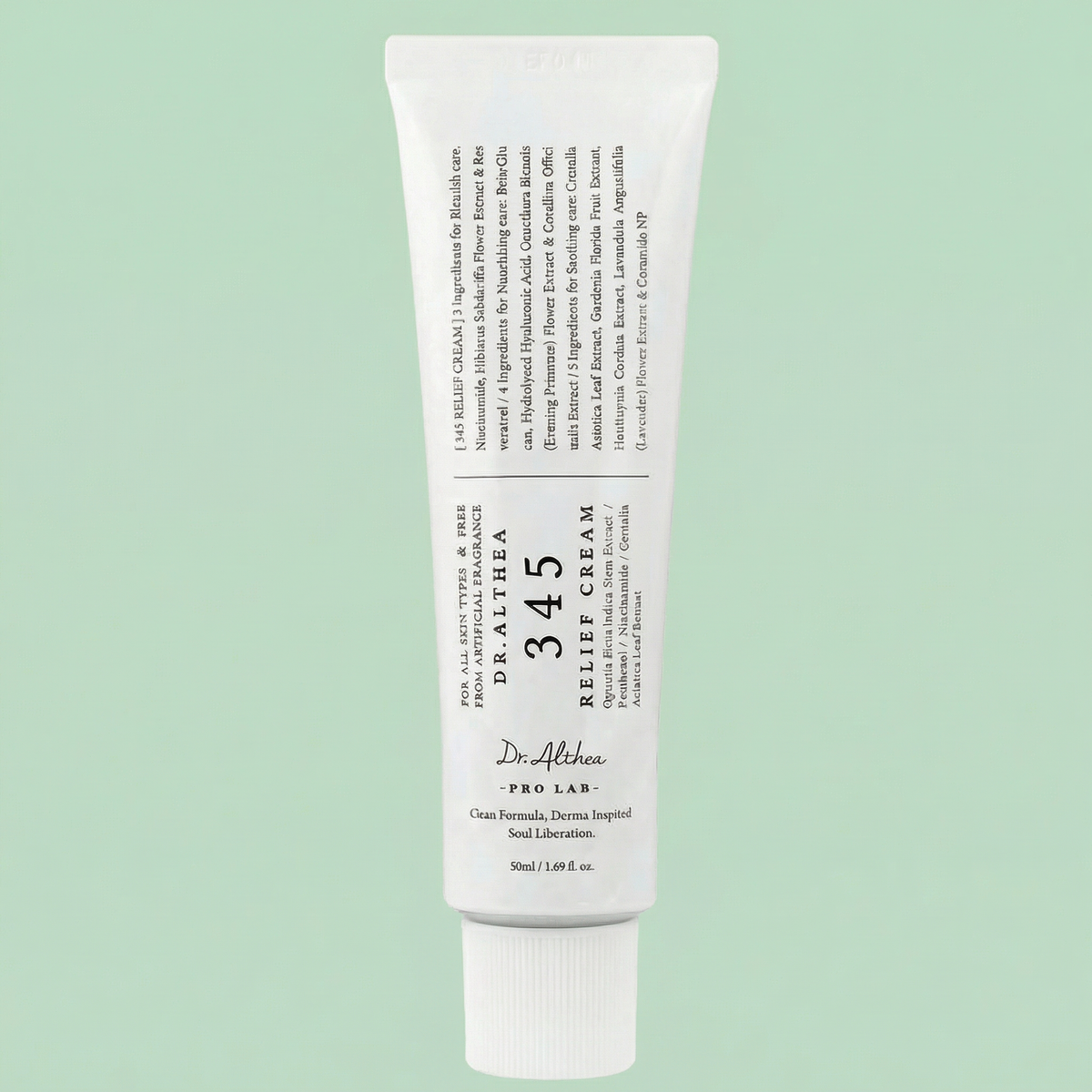 345 Relief Cream Ver.2 delivering multi-layer hydration without any heavy or greasy residue.