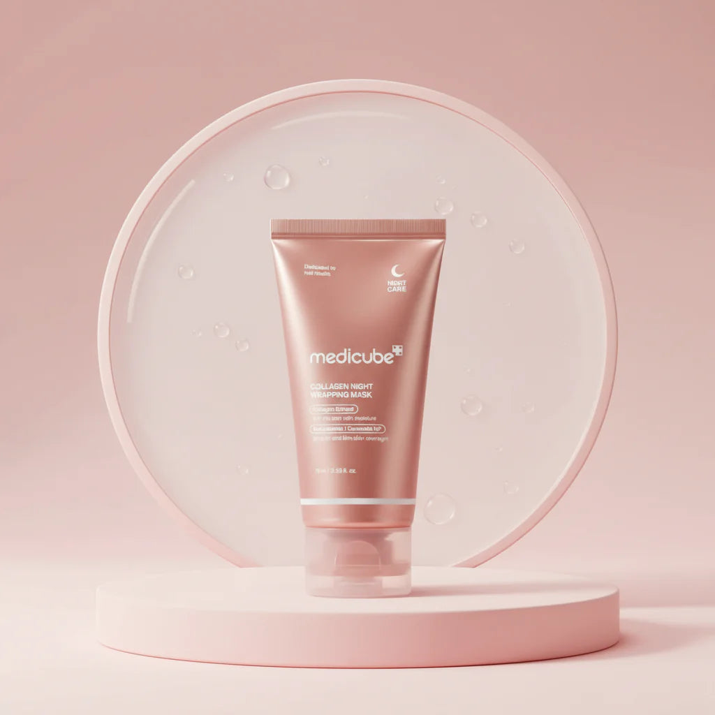 Medicube Collagen Overnight Mask delivering deep, long-lasting overnight hydration.