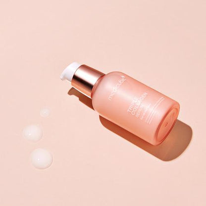 Medicube Triple Collagen Serum 3.0 helping fade dark spots and uneven pigmentation with olive leaf extract.