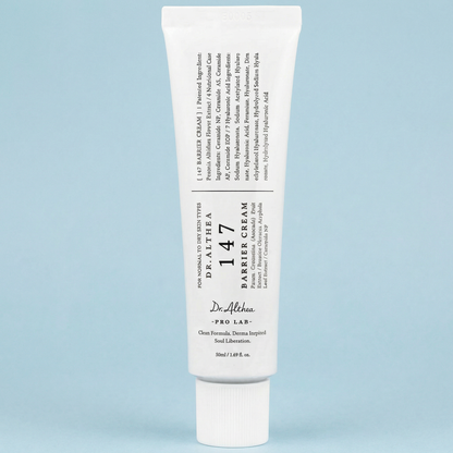 Barrier 147 Cream melting into the skin to leave a silky, non-greasy finish for daily routines.