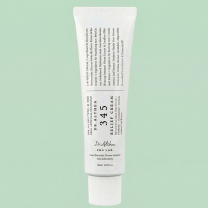 345 Relief Cream Ver.2 delivering multi-layer hydration without any heavy or greasy residue.