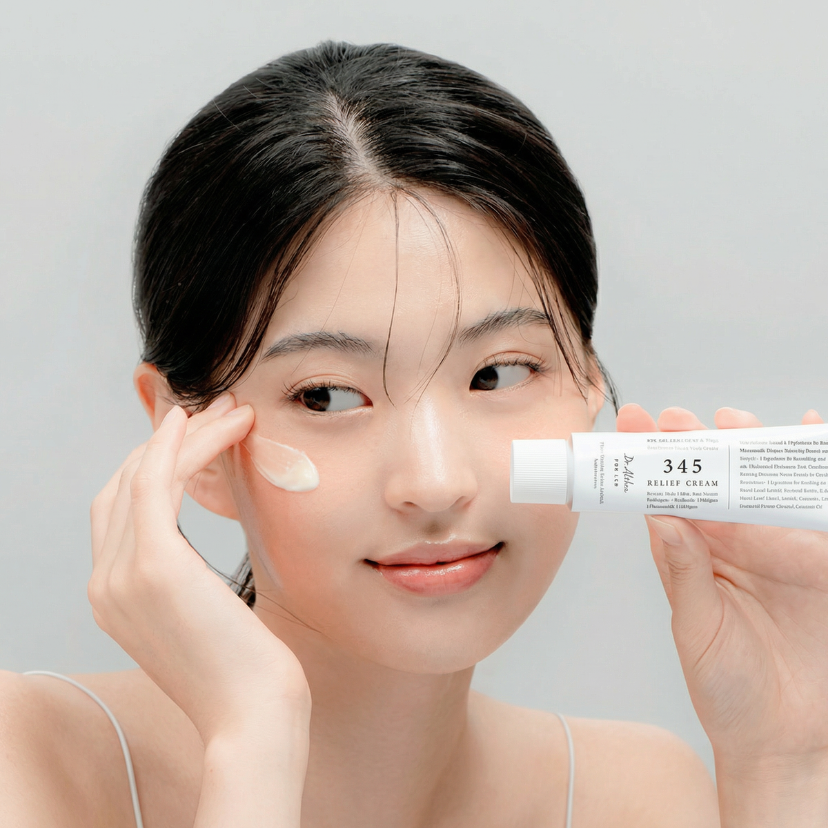 345 Relief Cream Ver.2 balancing oil production and refining texture with niacinamide.