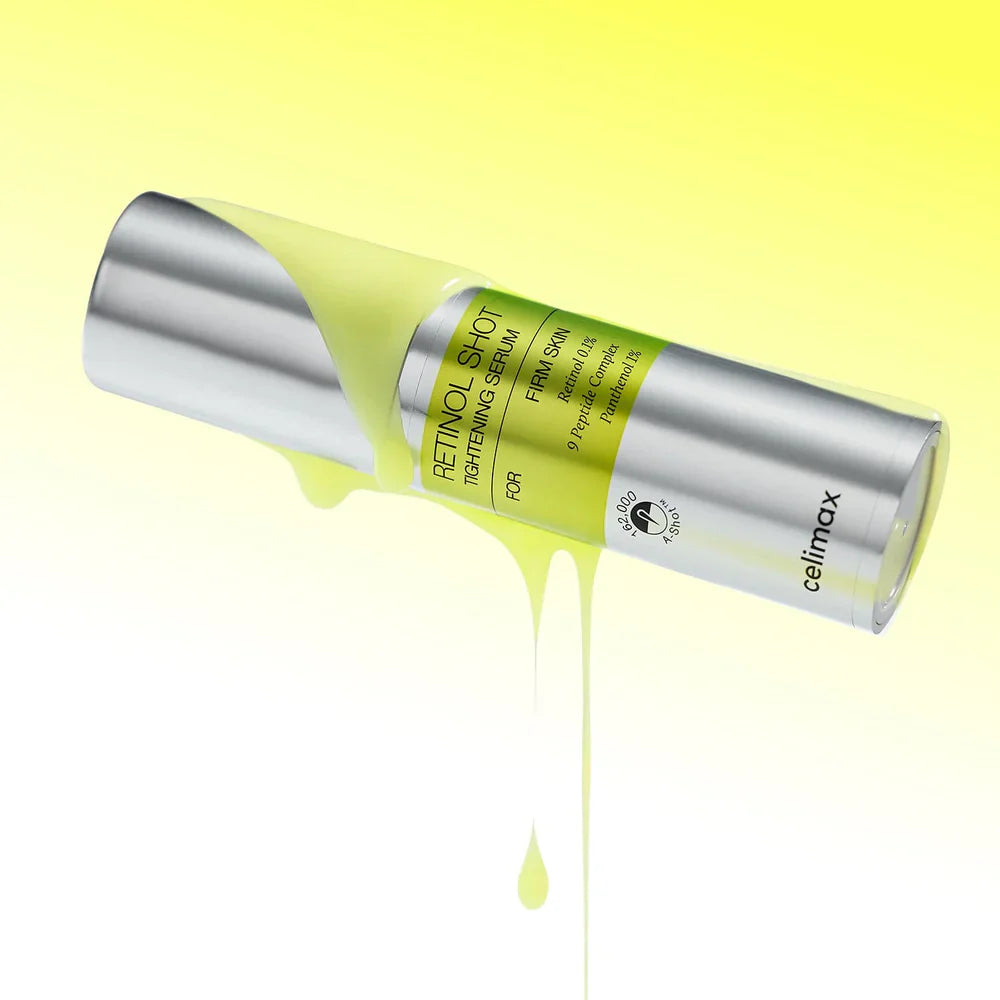 Celimax Vita A Retinol Shot Serum minimising the appearance of enlarged pores.