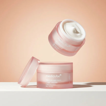 Medicube Triple Collagen Cream evening out skin tone and boosting natural radiance.