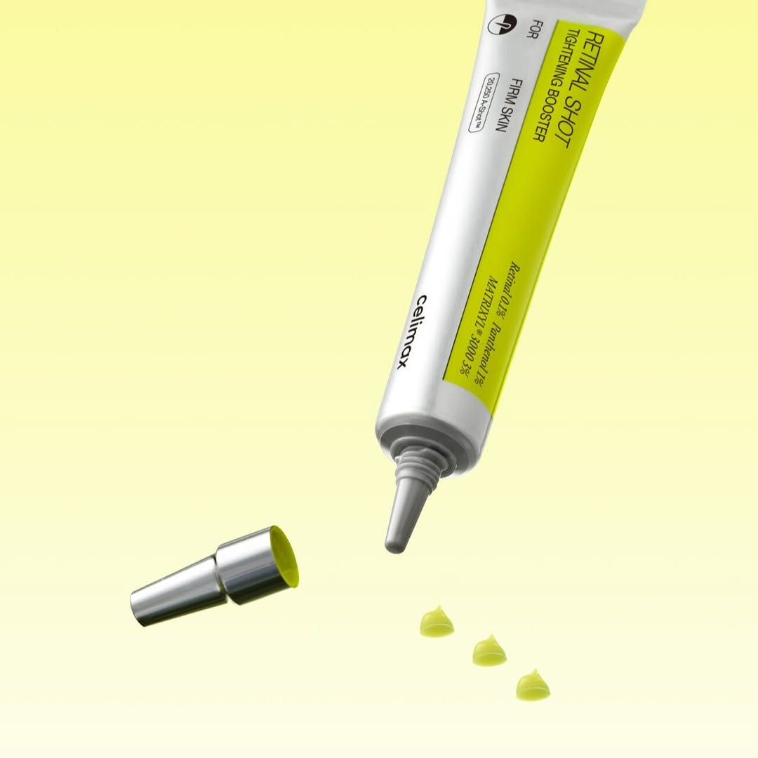 Celimax Vita A Retinal Shot Tightening Booster increasing skin firmness and density.