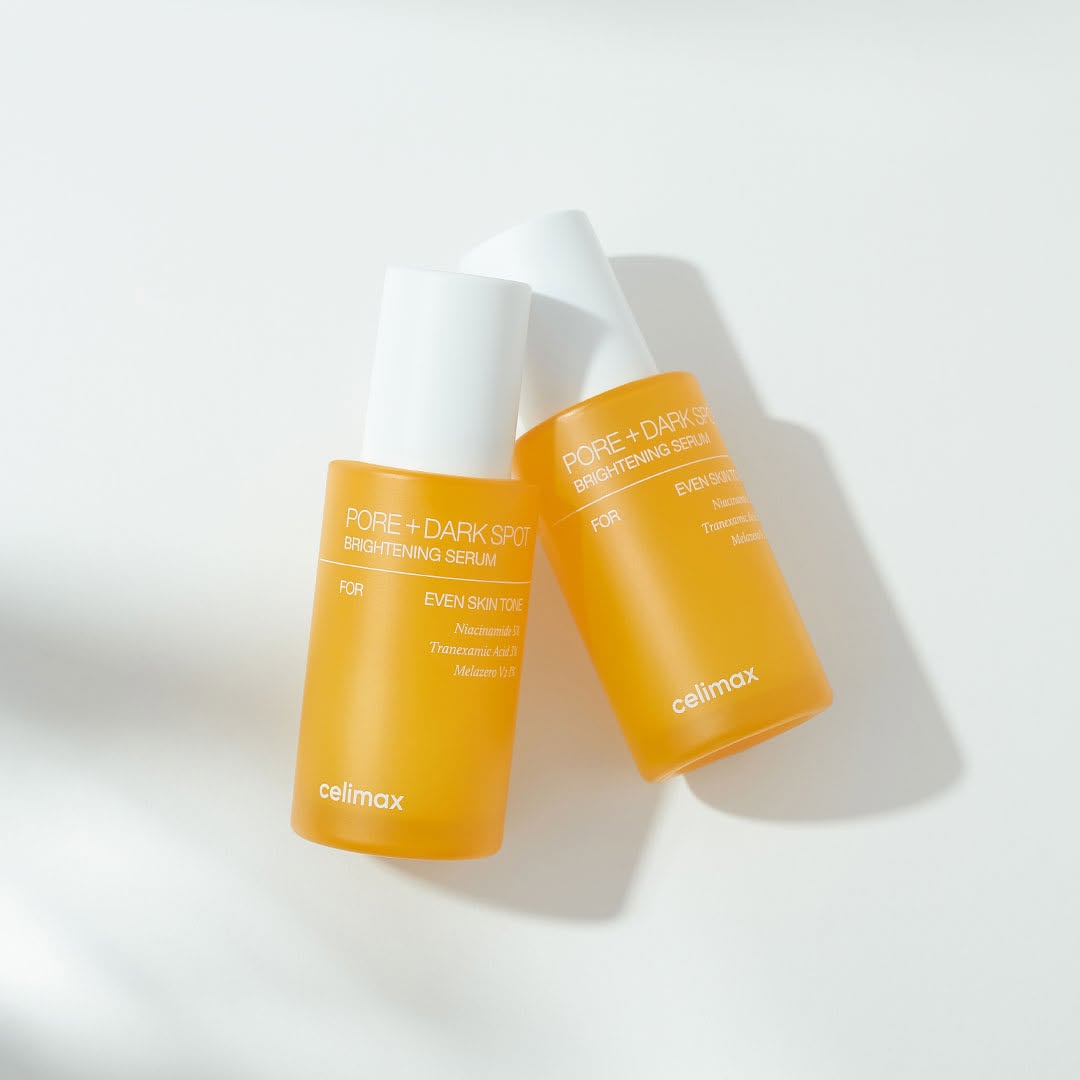 Celimax Brightening Serum with 5% Niacinamide & 3% Tranexamic Acid maintaining deep hydration during treatment with hyaluronic acid.
