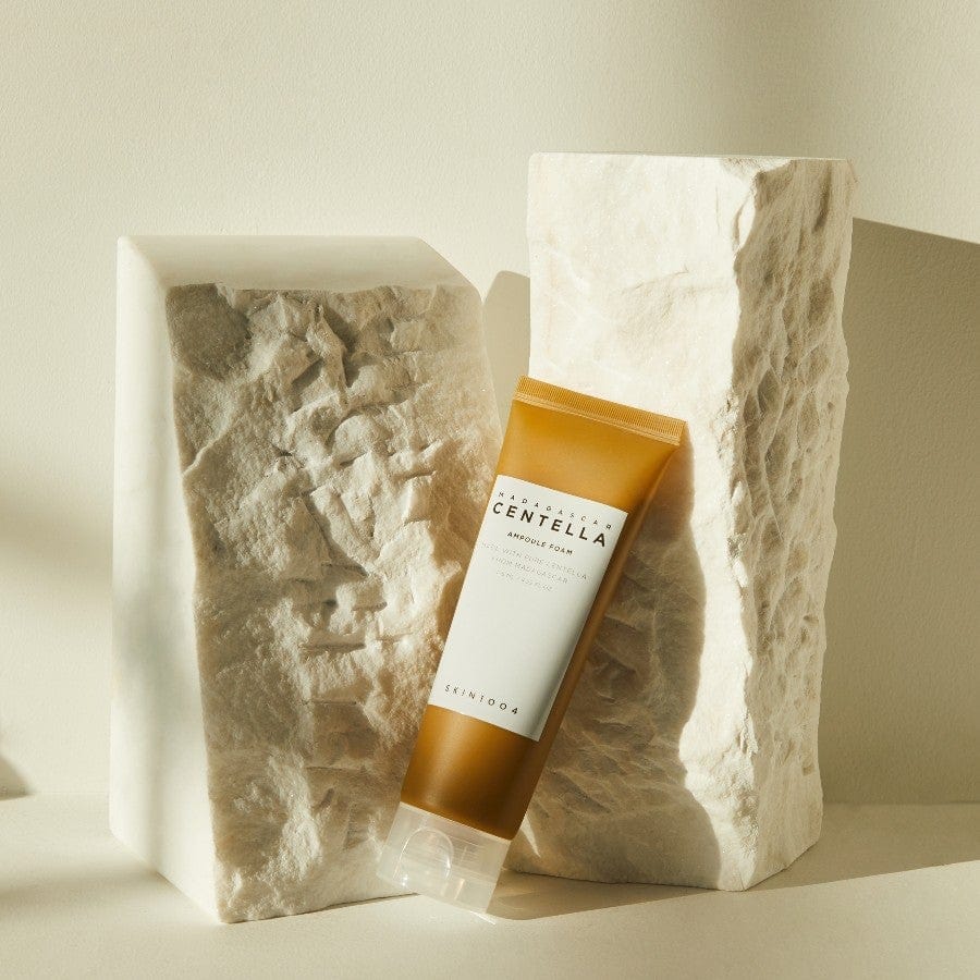SKIN1004 Centella Ampoule Foam promoting gentle exfoliation for a smoother texture using citric acid.