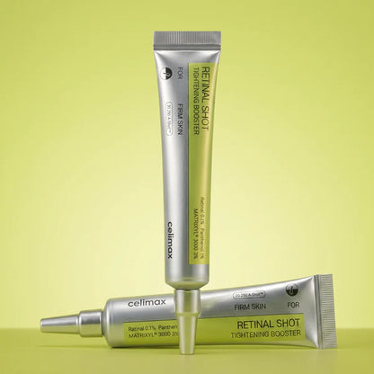 Celimax Vita A Retinal Shot Tightening Booster reducing the appearance of fine lines and wrinkles.