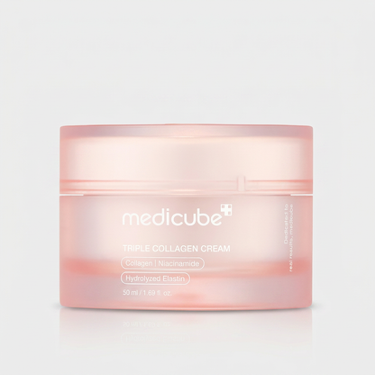 Medicube Triple Collagen Cream improving skin firmness and elasticity with regular use.