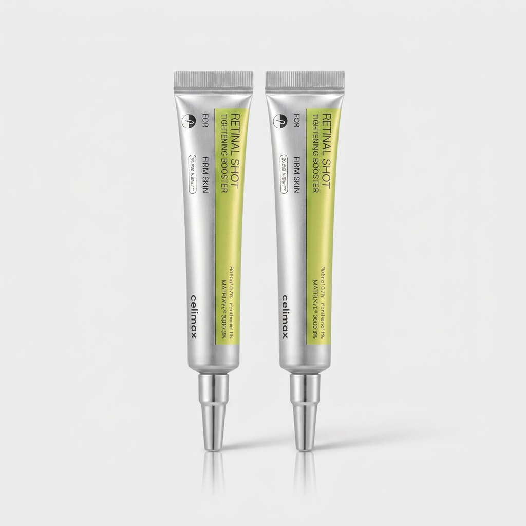 Celimax Vita A Retinal Shot Tightening Booster soothing and hydrating the skin with panthenol.