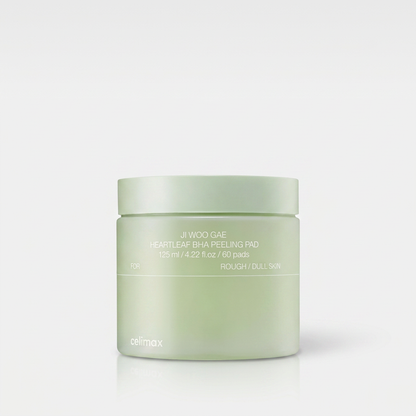 Celimax Heartleaf BHA Exfoliating Pads cleansing, exfoliating, and refining the skin.