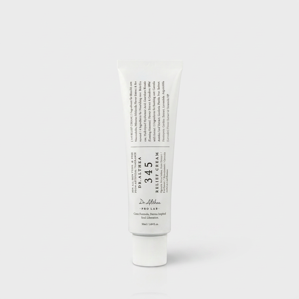 345 Relief Cream Ver.2 calming, hydrating, and rebalancing acne-prone and sensitive skin.