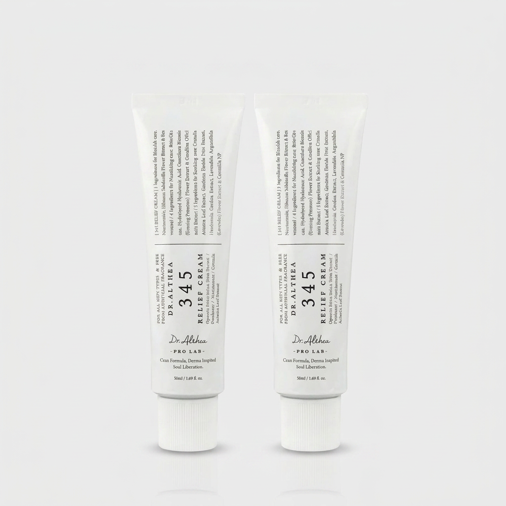 345 Relief Cream Ver.2 calming sensitised skin and supporting recovery with centella asiatica.