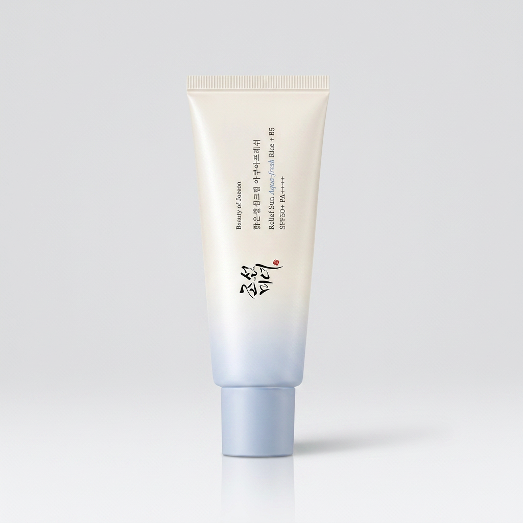 Beauty of Joseon Rice & Vitamin B5 Sunscreen SPF50+ PA++++ keeping the skin protected, hydrated, and comfortable all day.