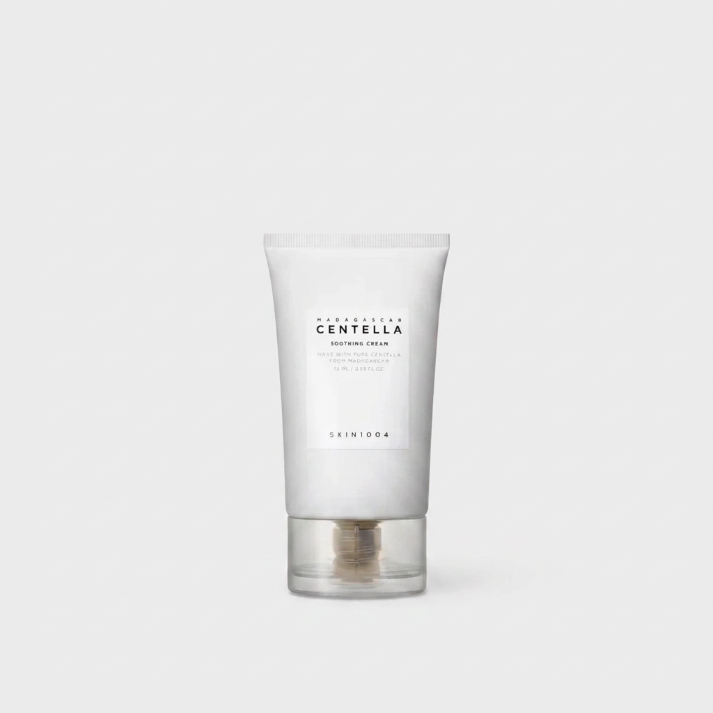 Centella Calming Cream calming, hydrating, and protecting sensitive skin with a lightweight gel texture.