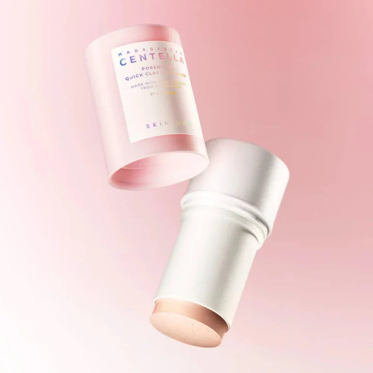 Clay Stick Mask absorbing excess sebum and controlling oil production with 18% kaolin.