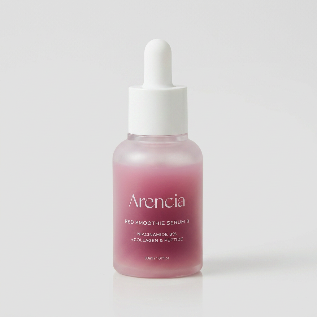 Arencia Red Smoothie Serum revitalising, firming, and brightening the skin.